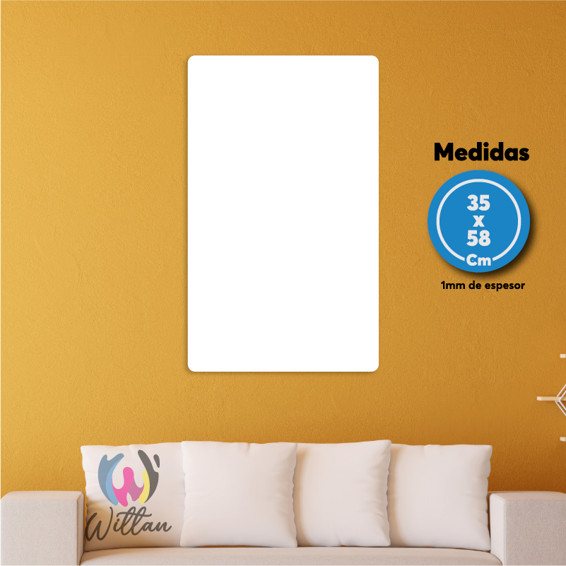 Cuadro de Aluminio Personalizado 35x58 cm| Impresión Sublimada Premium