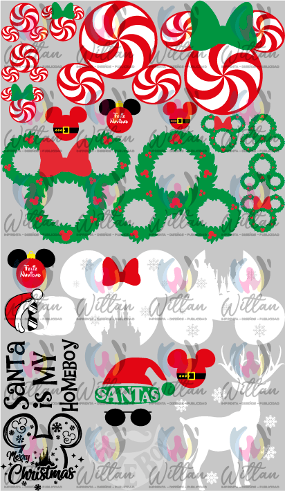 Paños DTF TEXTIL Prediseñados | Navidad 07