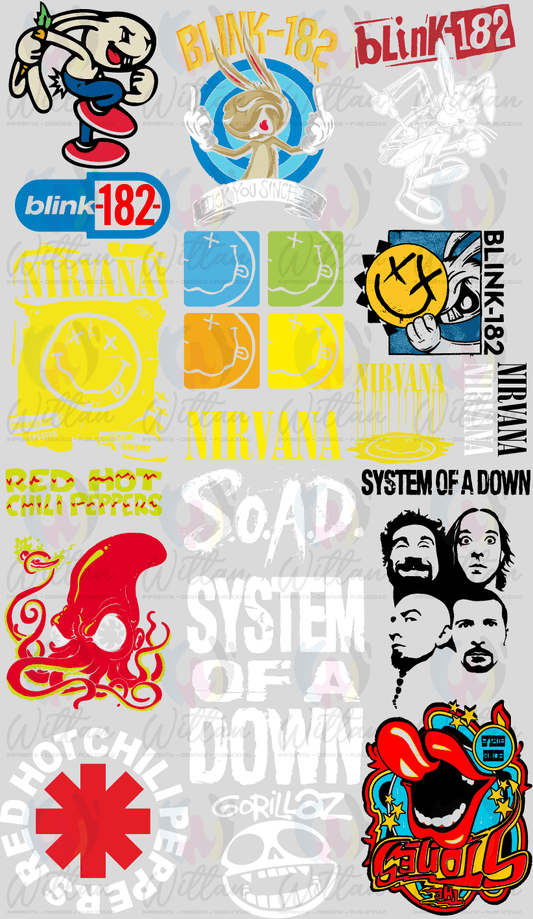 Rock 01 | Paños DTF TEXTIL Prediseñados