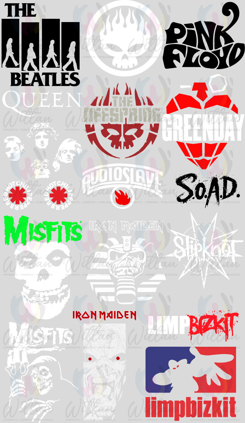 Rock 02 | Paños DTF TEXTIL Prediseñados