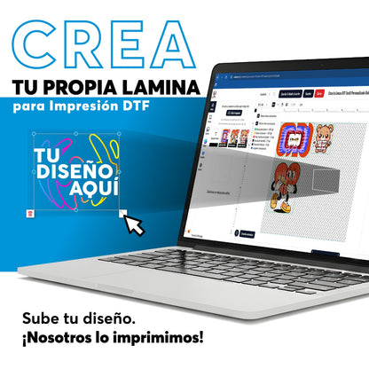 Arma tu Lienzo DTF Textil Personalizado - Impresión Express - wittan