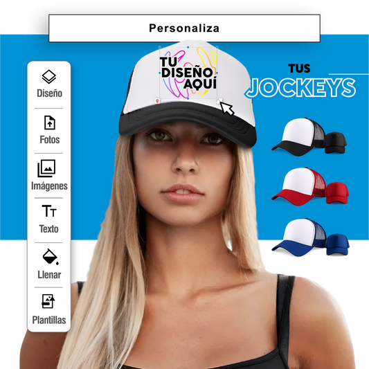 jockey personalizado con tu logo de empresa, pyme o negocio