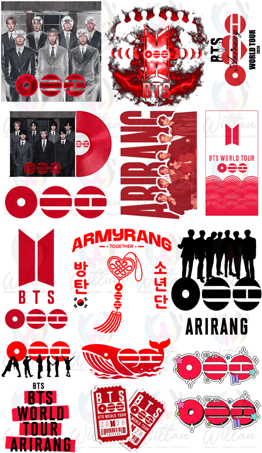 K-pop 04 | Paños DTF TEXTIL Prediseñados