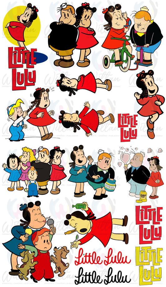 Caricaturas 03 | Paños DTF TEXTIL Prediseñados
