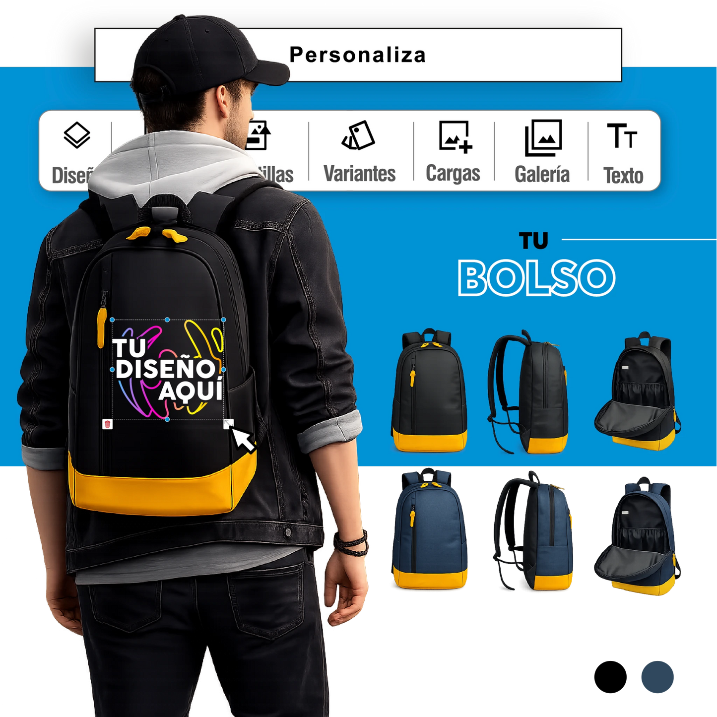Mochila porta notebook personalizada 19 litros