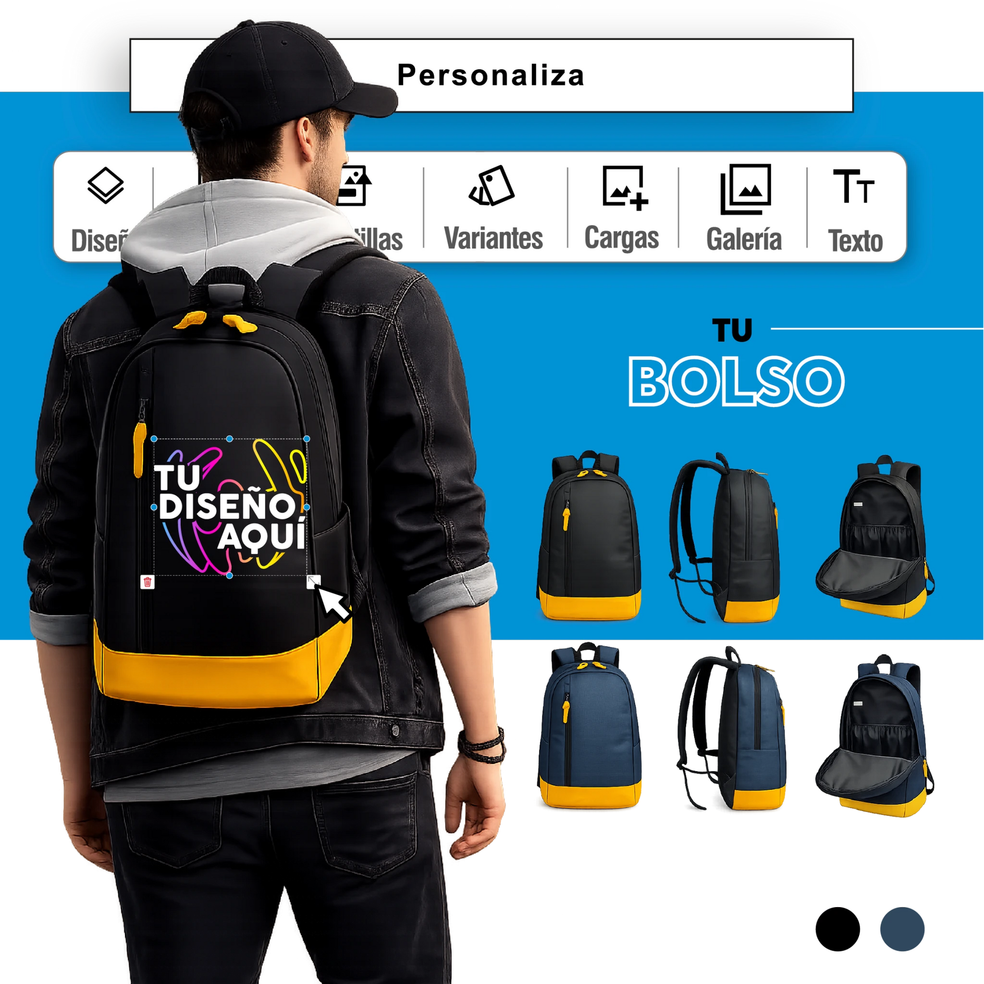 Mochila porta notebook personalizada 19 litros