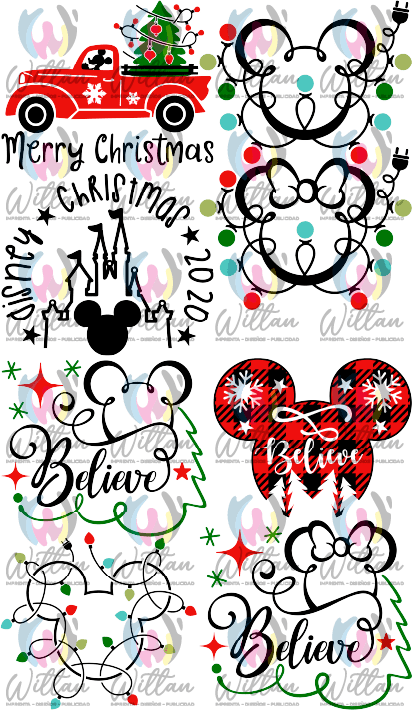 Paños DTF TEXTIL Prediseñados | Navidad 03