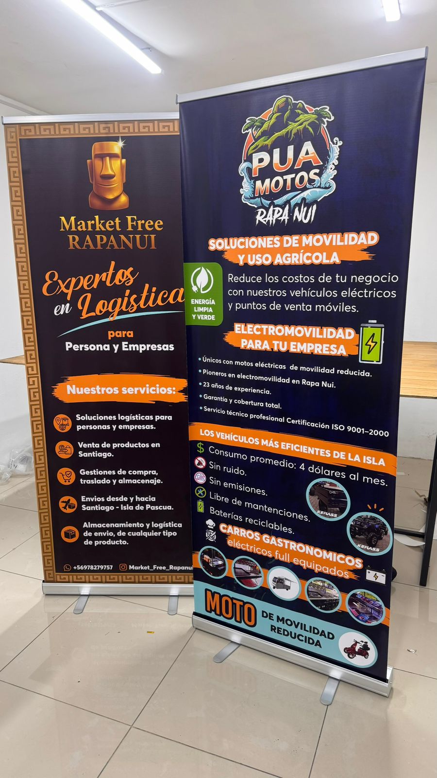 Roller Publicitario Personalizado | Impresión Full Color UV