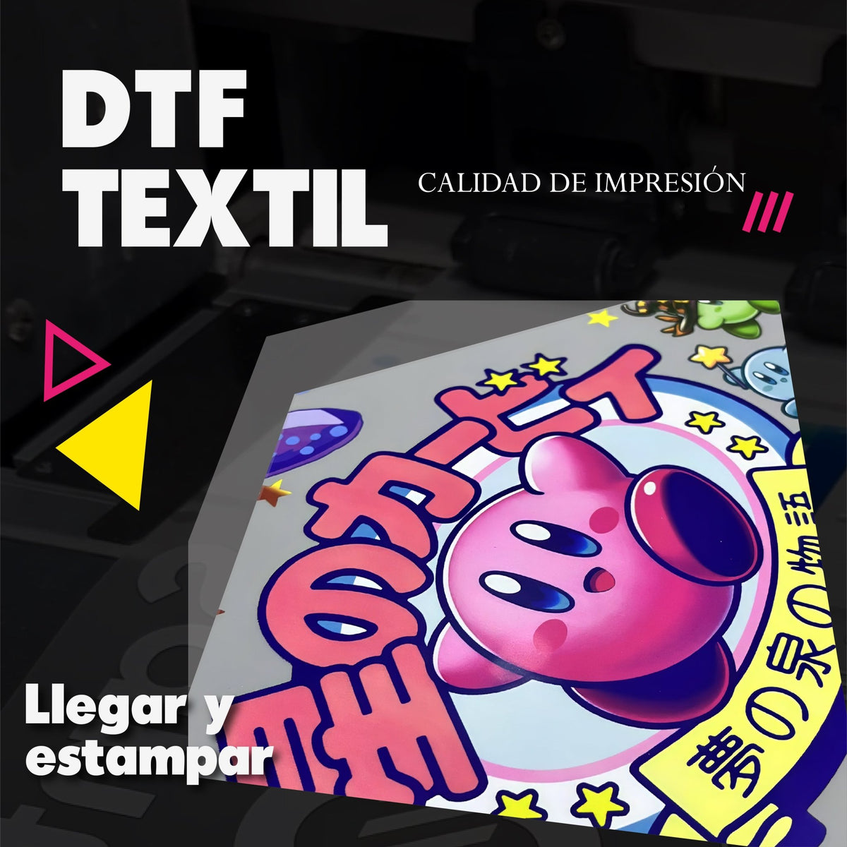 Impresión DTF textil clásico personalizada para prendas. Crea tu lienzo