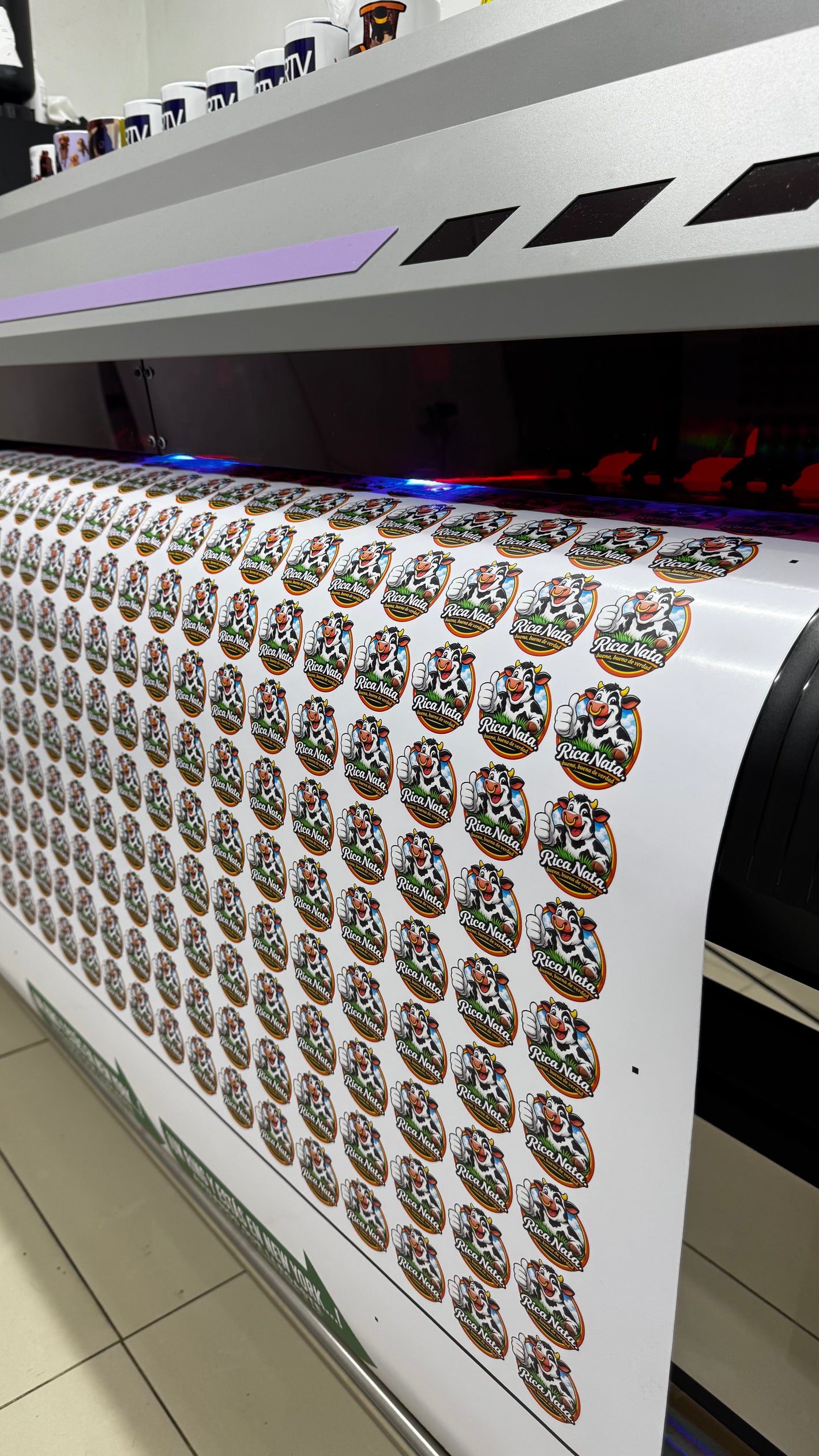 sticker adhesivo UV