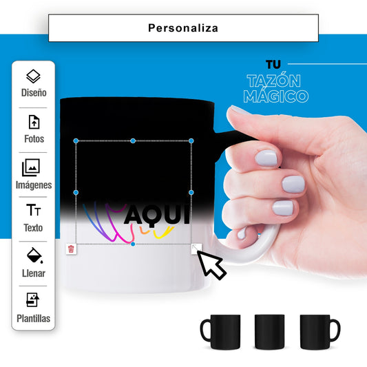 taza mágica personalizada