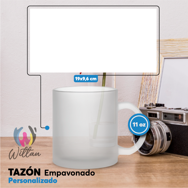 Taza Empavonado Personalizada 11oz | Estampa tu diseño o logo