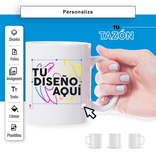 Tazon personalizado 11 oz con diseño impreso