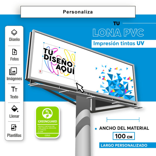 Impresion Tela PVC 100 cm UV | Crea tu Lienzo Online