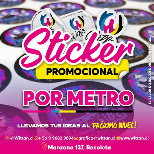 Sticker Promocional / POR METRO