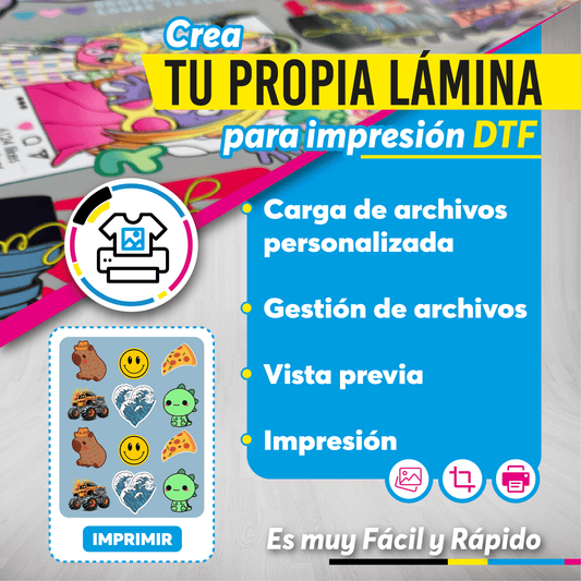 Crea tu Lienzo DTF Textil Personalizado - Impresión Express