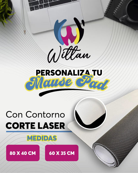 Mouse pad Corte laser 80 cm x 40 cm