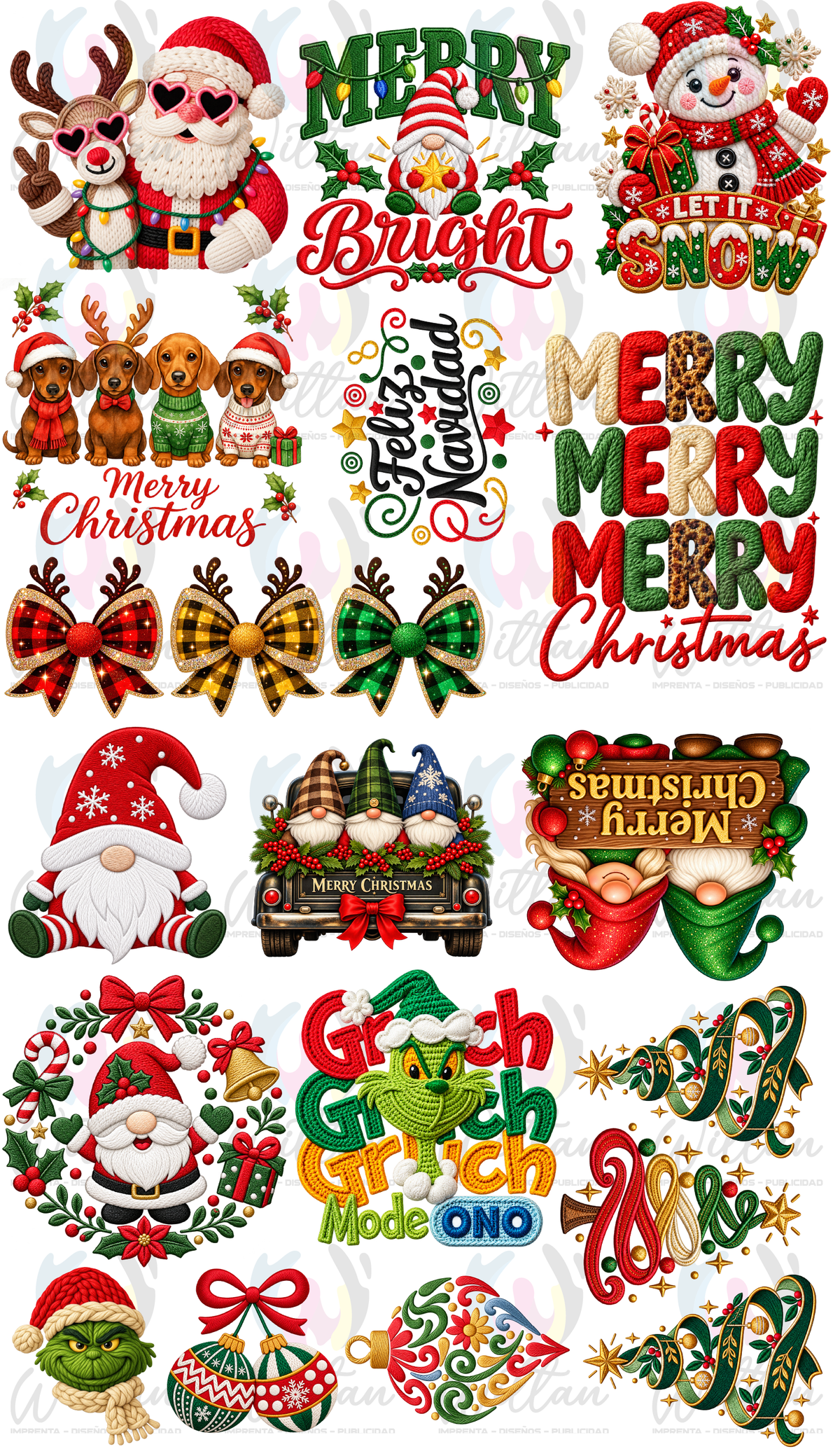 Navidad 13 | Paños DTF TEXTIL Prediseñados