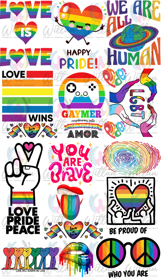 Orgullo 01 | Paños DTF TEXTIL Prediseñados