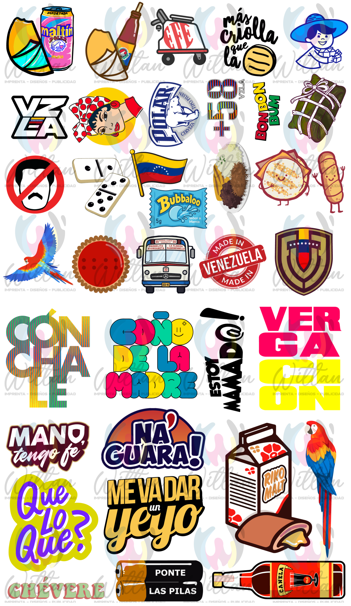 Variados Personajes & Dibujos 03 | Paños DTF TEXTIL Prediseñados (Copy)
