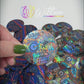 Sticker holográfico UV por metro personalizado