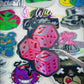 Sticker holográfico UV full color mas barniz