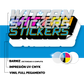 Sticker Adhesivo UV con Barniz Sectorizado | alta adherencia