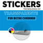Sticker transparente por metro vinilo adhesivo