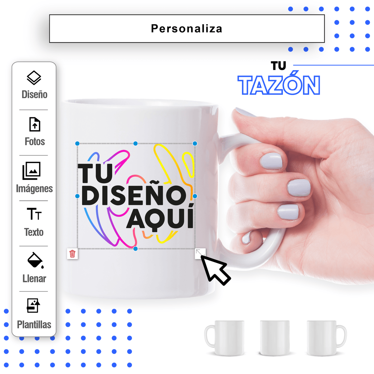 Tazon Personalizado 11oz | Diseña tu Taza Online