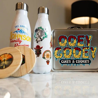 Stickers DTF UV Personalizados — Ultra adhesivos, agua y sol - wittan
