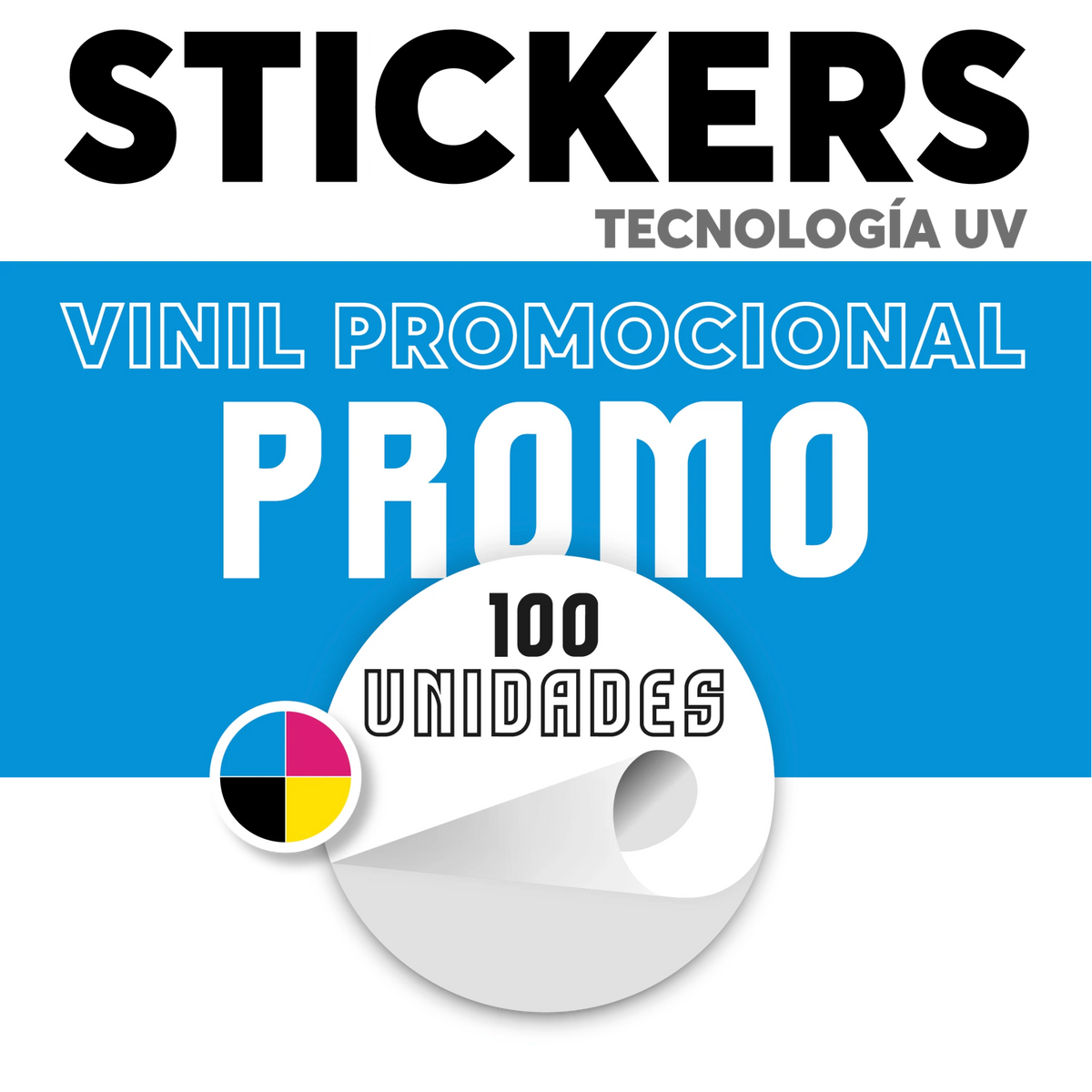 Sticker Promocional Stickers Personalizados 100 Unidades Promocionales – wittan