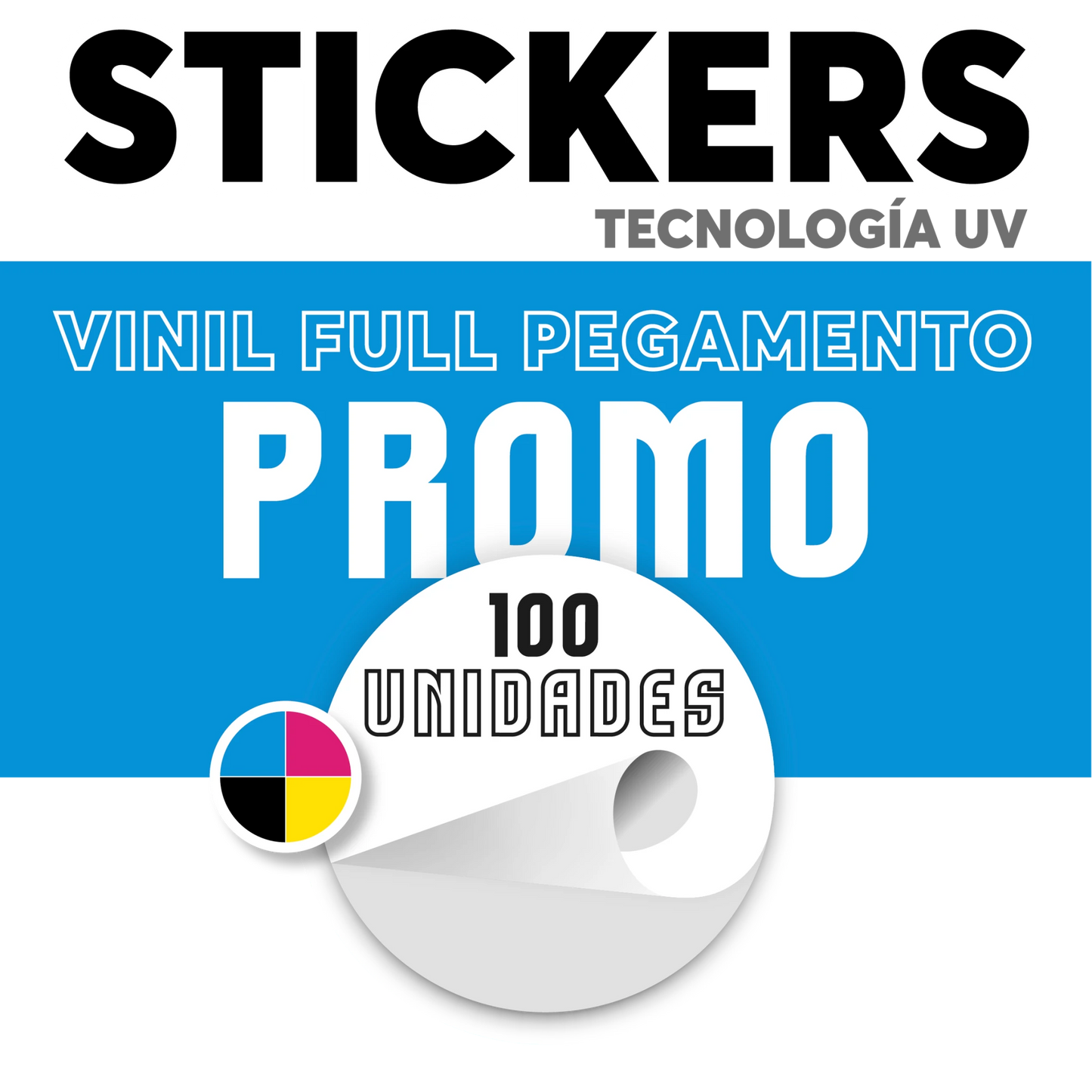 Sticker transparente por metro impresión UV personalizado
