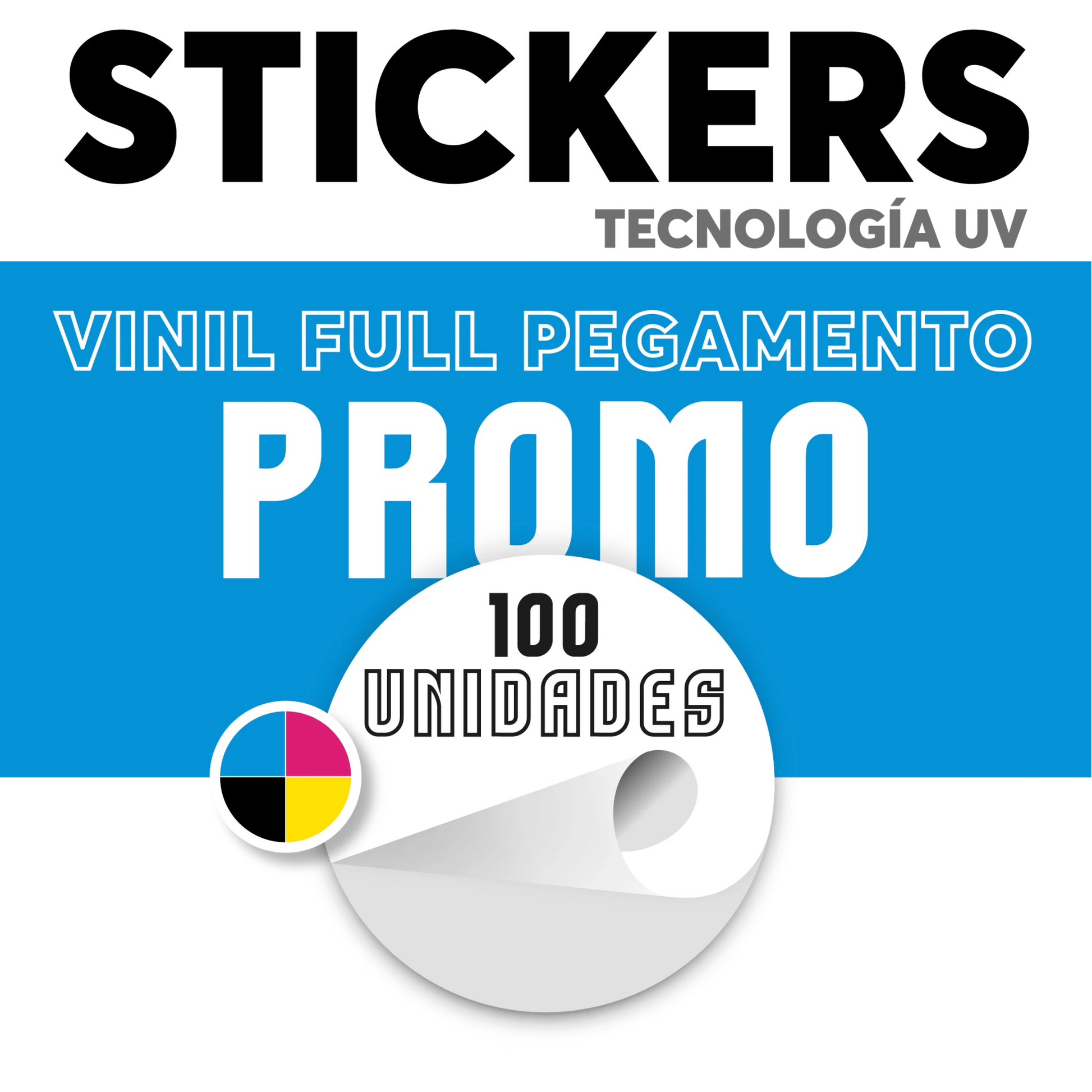 Sticker transparente por metro impresión UV personalizado