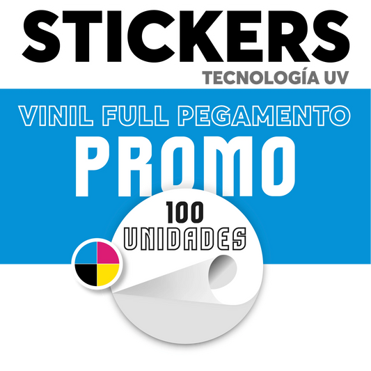 Sticker transparente por metro impresión UV personalizado
