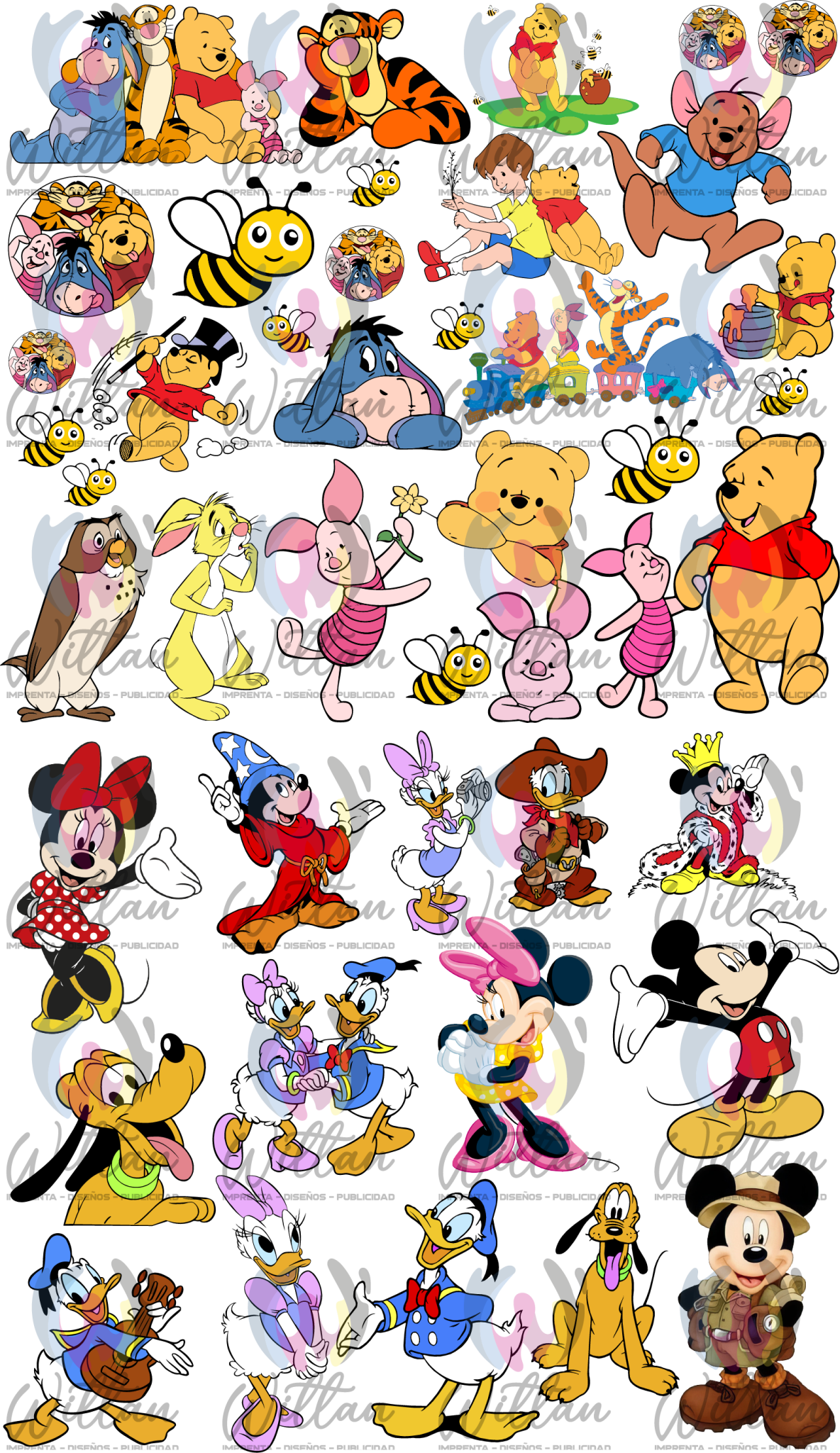 disney | Paños DTF TEXTIL Prediseñados